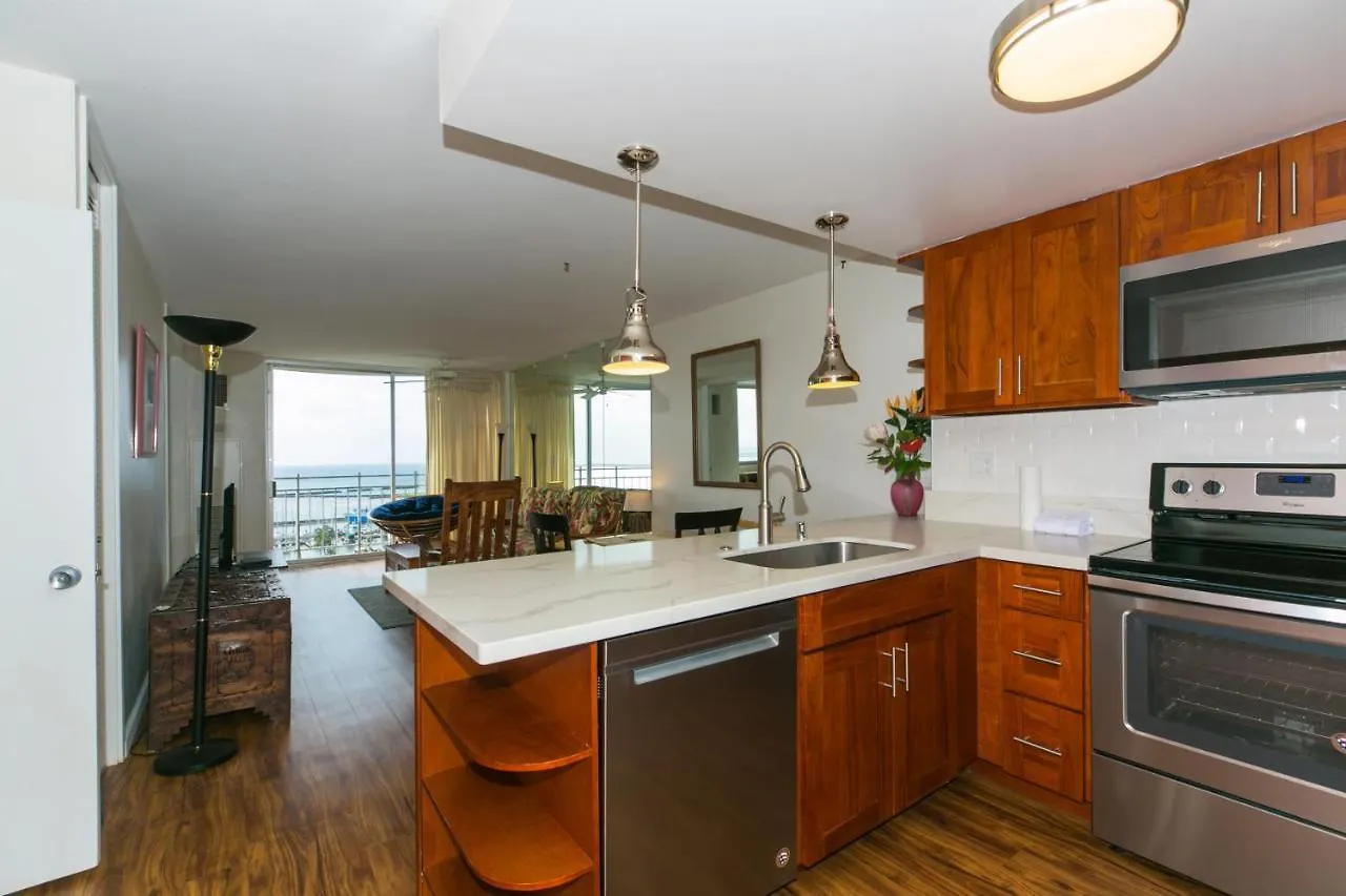Апартаменты Ilikai Marina 1394 Yacht Harbor View 1Br Гонолулу 0*,  США