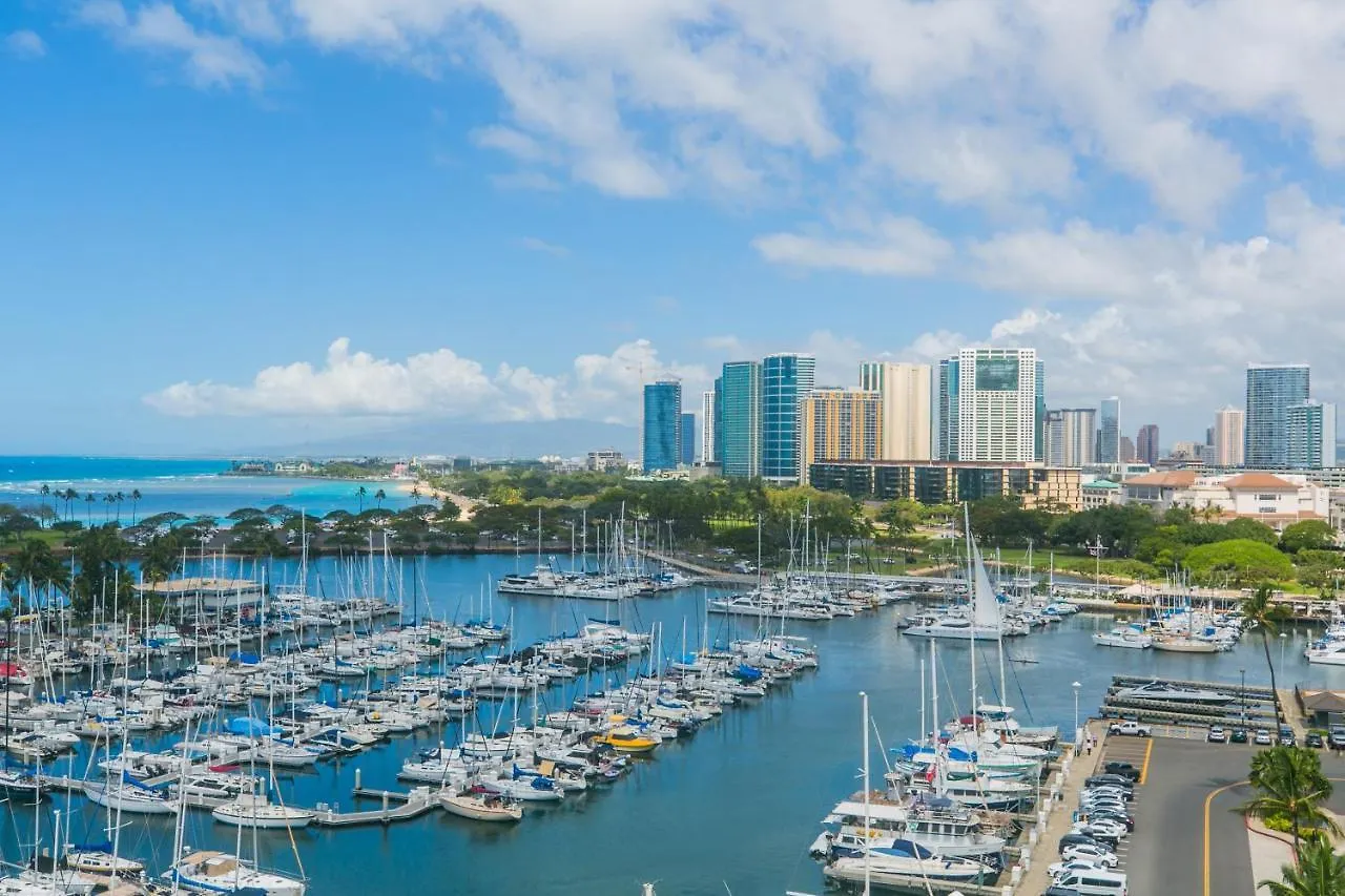 Апартаменты Ilikai Marina 1394 Yacht Harbor View 1Br Гонолулу 0*,